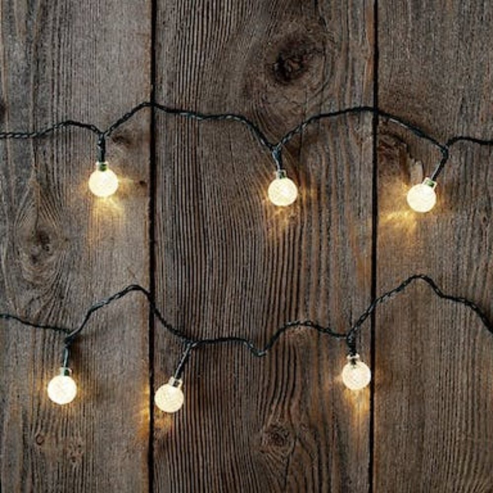 UltraLED Battery Operated Rasberry Twinkle Light String Wm White 3.5-Ft